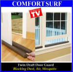 Twin Draft Door Guard Blocking Dust & Door Clean Strip
